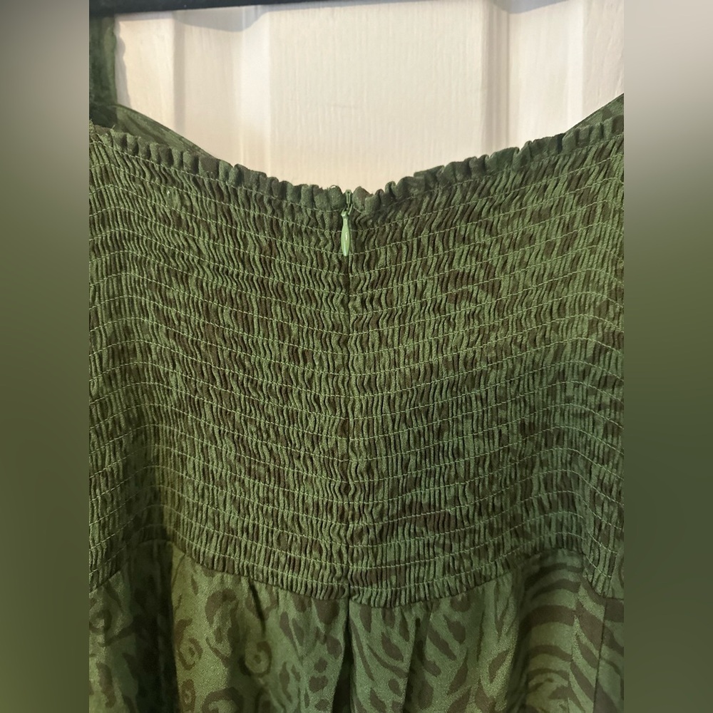 Women’s Reformation Mochi Jungle Animal Print Green Dress Party Event‎ Size 2. - Picture 9 of 10
